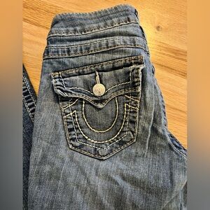 True Religion Blue Boot Cut Jeans